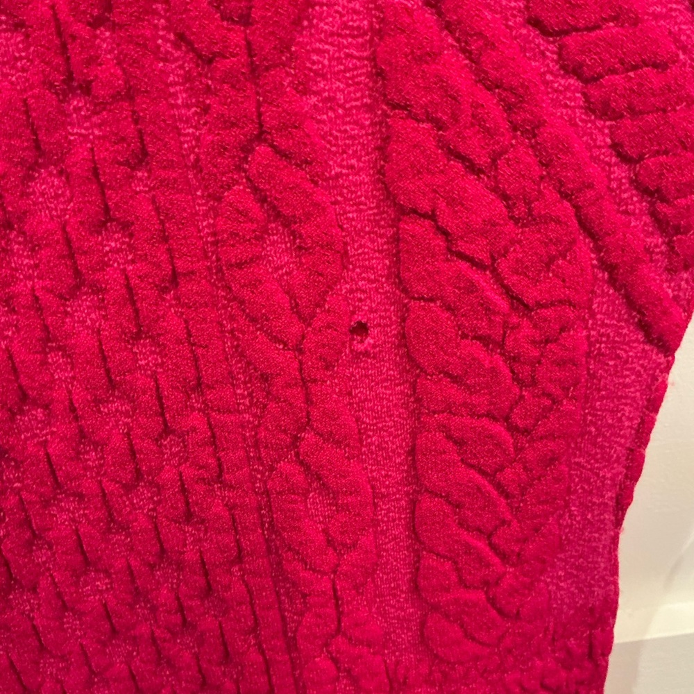 Alexander McQueen Fuchsia Knit Midi Dress - Picture 8 of 12